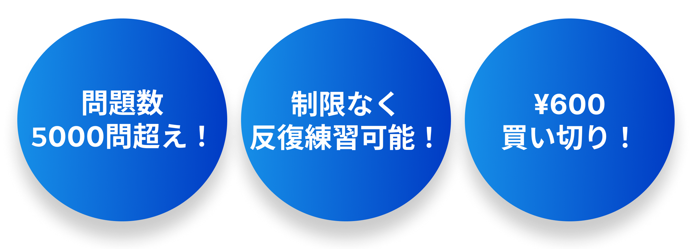問題数~~問超え！制限なく反復練習可能！¥600買い切り！